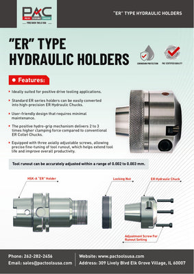 ”ER” TYPE HYDRAULIC HOLDERS